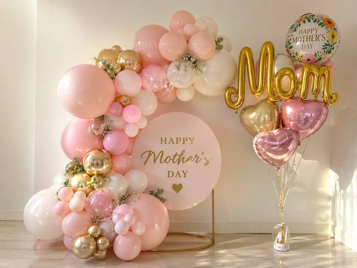 Mother's Day balloon setup